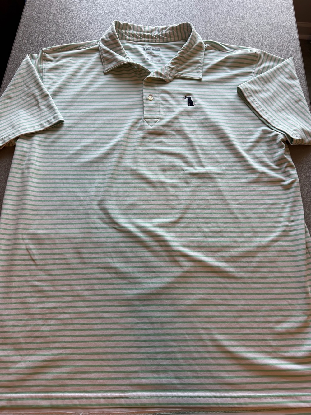 Local Boy Men’s Mint & White Stripe Polo